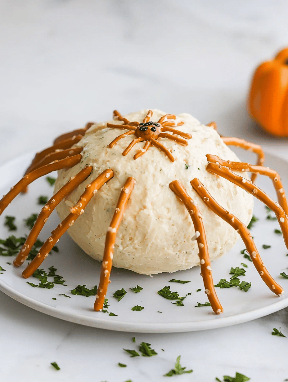 Spooky Sophistication: Halloween Spider Cheese Ball