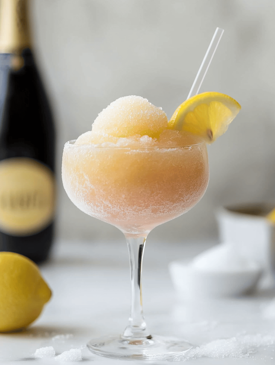 The Effortless Elegance of a Champagne Slushie
