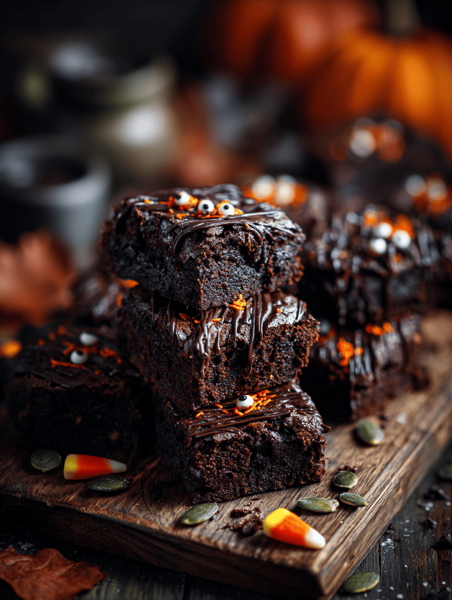 Spooky Goodness: Halloween Brownies with a Surprise Center